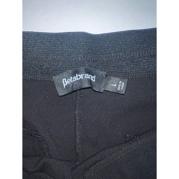 Betabrand Pants Size Large Reg Black Pull-on Elastic Waist Career Work Pockets - Picture 4 of 11